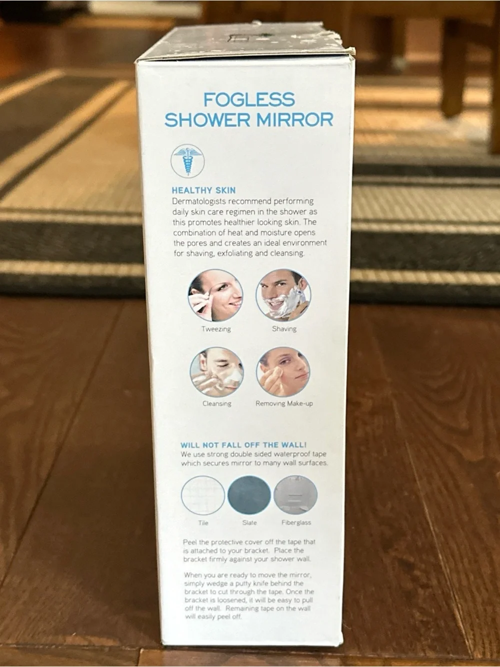 Fogless Shower Mirror by Toilettree Products New Open Box